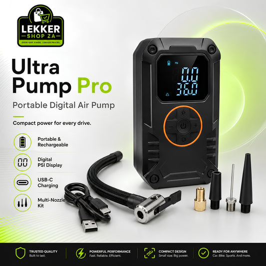 UltraPump Pro | Portable Rechargeable Digital Tyre Inflator