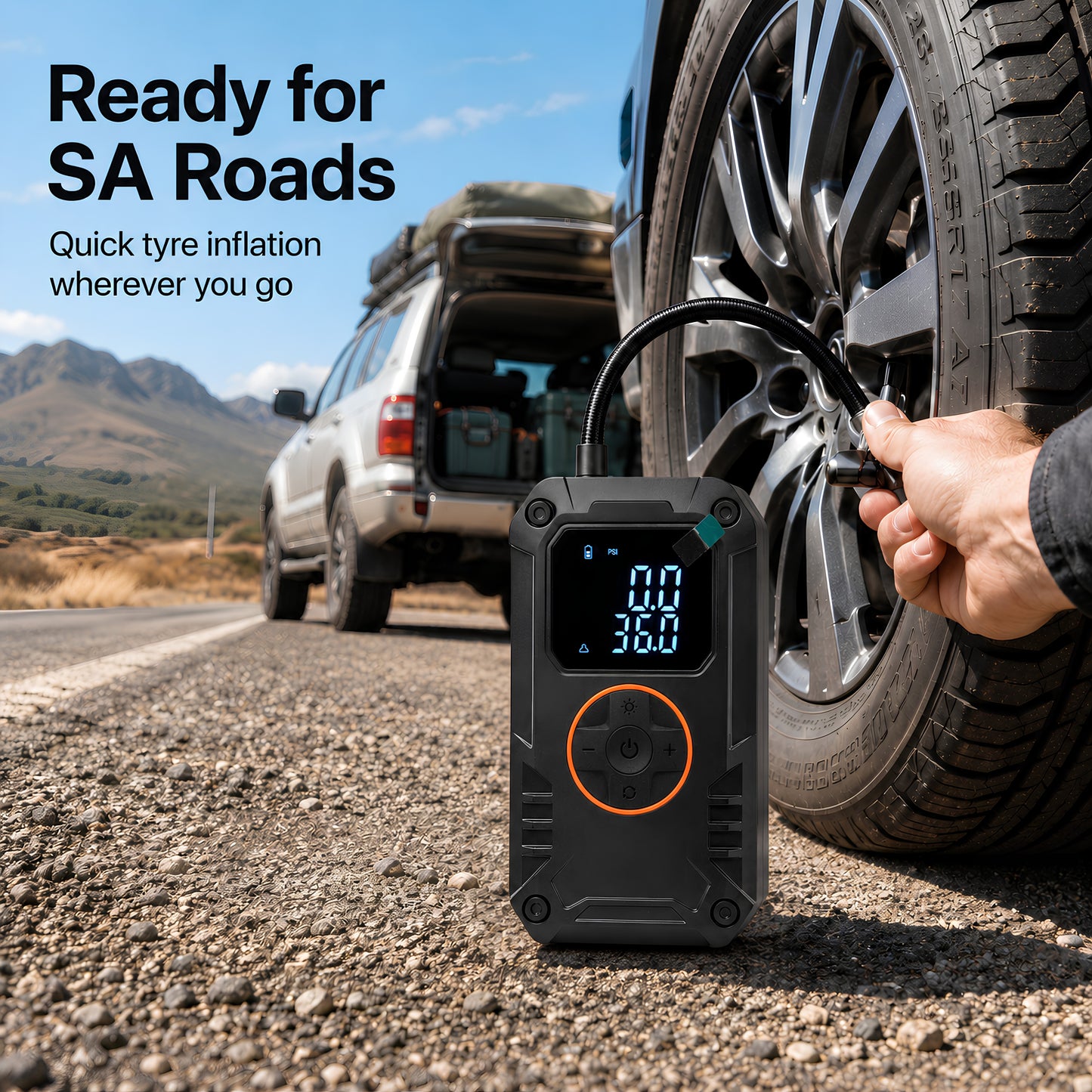 UltraPump Pro | Portable Rechargeable Digital Tyre Inflator